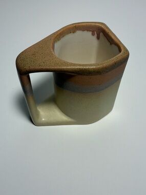 MCM Handmade Handcrafted Rodolfo Padilla Studio Pottery Stoneware Geometric Mug